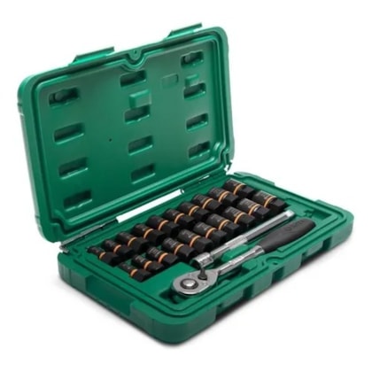 Kit de Soquetes de Extração para Bolt Biter com 23 Peças Sata