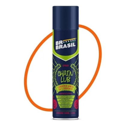Lubrificante Graxa para Corrente Moto Spray Br Brasil