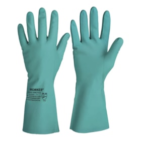 Luva Emborrachada Nitrílica Flocada Tamanho 9 Worker