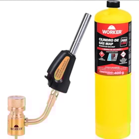 Maçarico Portátil com Cilindro de Gás Mapp Worker