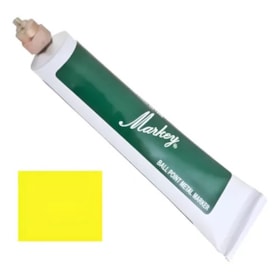 Marcador Esferográfico para Metais Markey Amarelo
