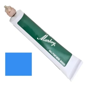 Marcador Esferográfico para Metais Markey Azul Claro