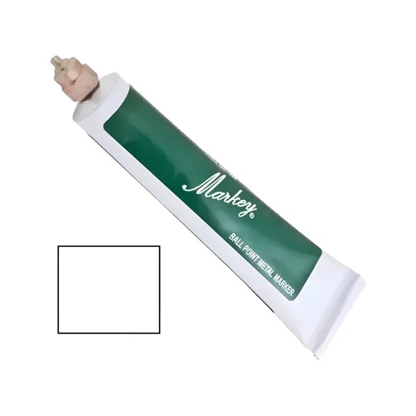 Marcador Esferográfico para Metais Markey Branco-766fc823-bbb8-40fd-9f27-319f83200dbe