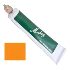 Marcador Esferográfico para Metais Markey Laranja
