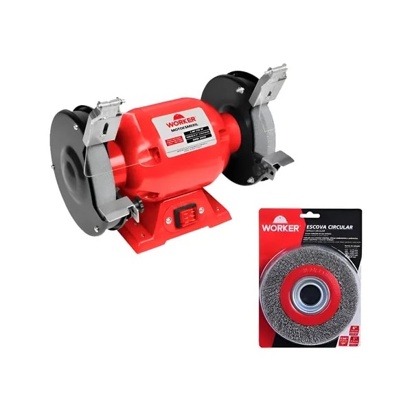 Motoesmeril 1hp 6 110/220v + Escova Circular 6x1 - Worker-ea6f55f2-e0a8-42ec-add5-086fe892cc59