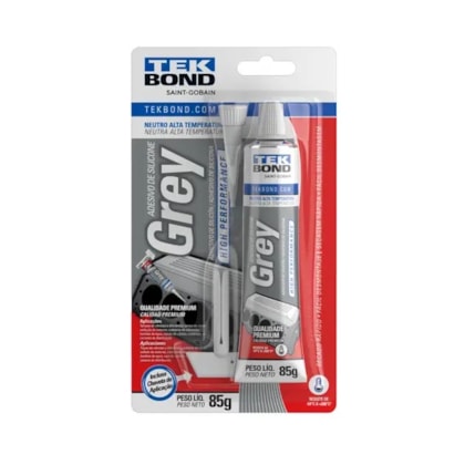 Silicone Neutro High Performance Grey 85g Tek Bond