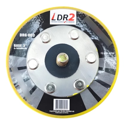 Suporte Disco Lixa com Velcro 3 Polegadas Pdr