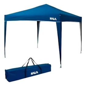 Tenda Gazebo 3x3m Desmontável Impermeável Kala Azul