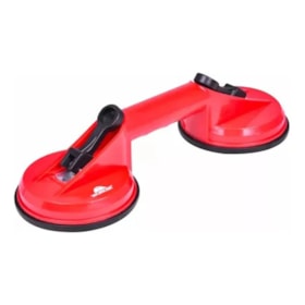 Ventosa Dupla de Plástico para Vidro, Espelho e Mármore Abs 25kg Worker